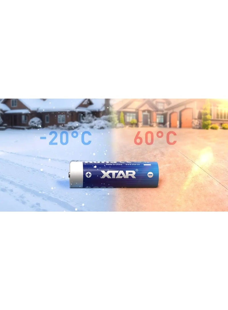 XTAR 4pcs 1.5V AA LR 3000mAh USB-C Lithium Battery - Image 5